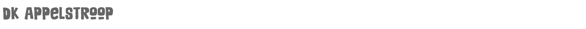 DK Appelstroop DK Appelstroop.otf font preview